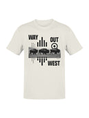 Way Out West Buffalo Design Men's T-shirt