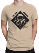 Cosmic Octopus in Space Helmet Men's T-shirt