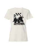 Wild Alaska Bear Silhouette Design Women's T-shirt