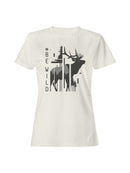 Be Wild Elk Silhouette Design Women's T-shirt