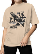 Arizona Desert Lizard Graphic Women's T-shirt