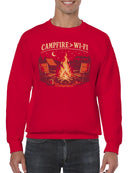 Campfire Adventure Over Wi-Fi Men's Sweatshirt