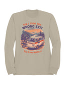 Wrong Exit Adventure Vibes Men's Sweatshirt
