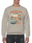 Route 66 & Chill Vintage Vibe Men's Sweatshirt