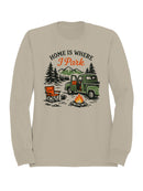 Home Is Where I Park Graphic Men's Sweatshirt