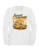 Sunset Cruisin' Cat Adventure Men's Sweatshirt