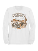 Scenic Desert Motorcycle Journey Men's Sweatshirt