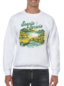 Scenic and Serene Mountain Escape Men's Sweatshirt