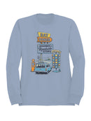 Retro Highways & Diner Design Men's Sweatshirt