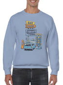 Retro Highways & Diner Design Men's Sweatshirt