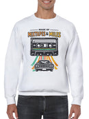 Vintage Vibes: Mixtapes & Miles Men's Sweatshirt