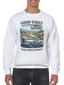 Road Trip Vibes: Exit 35 Art Men's Sweatshirt