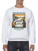 Diner Date Roadside Adventure Men's Sweatshirt