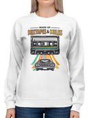 Vintage Vibes: Mixtapes & Miles Women's Sweatshirt