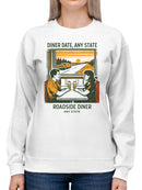 Diner Date Roadside Adventure Women's Sweatshirt
