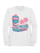 Retro Lucky Star Diner Design Women's Sweatshirt
