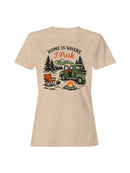 Home Is Where I Park Graphic Women's T-shirt
