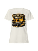 Highway Honey Motel Retro Art Women's T-shirt