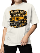 Highway Honey Motel Retro Art Women's T-shirt