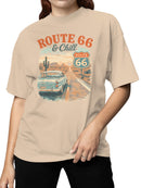 Route 66 & Chill Vintage Vibe Women's T-shirt