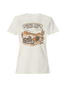 Scenic Desert Motorcycle Journey Women's T-shirt