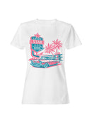 Retro Lucky Star Diner Design Women's T-shirt