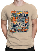 Vintage Route 66 Road Trip Art Men's T-shirt