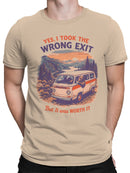 Wrong Exit Adventure Vibes Men's T-shirt