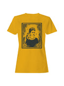 Floral Portrait Art with Monkey Women's T-shirt