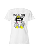 Floral Iconic Portrait Art Women's T-shirt