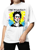 Vibrant Abstract Portrait Art Women's T-shirt