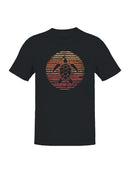 Vintage Retro Turtle Sunset Art Men's T-shirt