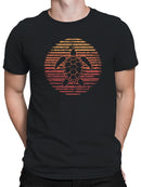 Vintage Retro Turtle Sunset Art Men's T-shirt