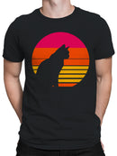 Retro Cat Silhouette Adventure Men's T-shirt