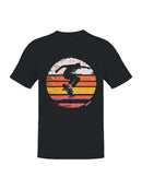 Vintage Sunset Skateboarding Silhouette Men's T-shirt