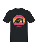Vintage Sunset Sea Turtle Art Men's T-shirt