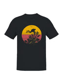 Retro Diving Adventure Sunset Men's T-shirt