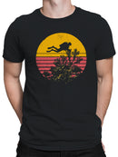 Retro Diving Adventure Sunset Men's T-shirt