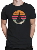 Retro Sunset Sailing Adventure Men's T-shirt