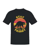 Stay Trashy Raccoon Vintage Design Men's T-shirt