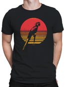 Retro Tropical Parrot Sunset Art Men's T-shirt