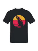 Retro Sunset Parrot Silhouette Men's T-shirt