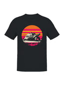 Retro Sunset Tortoise Art Men's T-shirt