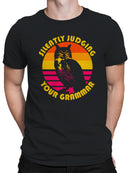 Silently Judging Your Grammar Owl Men's T-shirt