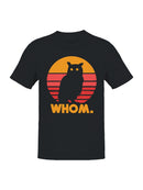 Retro Owl Silhouette Design Men's T-shirt