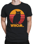 Retro Owl Silhouette Design Men's T-shirt