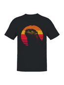 Retro Sunset Otter Art Men's T-shirt