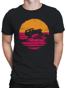 Retro Off-Road Adventure Design Men's T-shirt