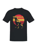 Labrador Retro Sunset Design Men's T-shirt