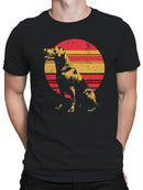Labrador Retro Sunset Design Men's T-shirt
